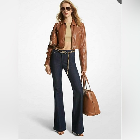 Michael Kors Astor Studded Moto Jacket *Brand new! - Picture 7 of 7